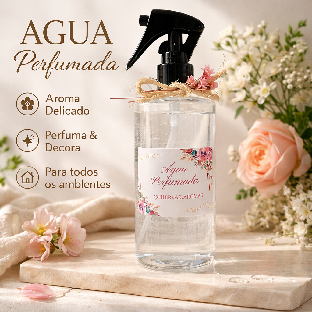 Água Perfumada para Ambiente e Tecidos Aromatizador Spray Cheiroso Perfume para Casa Lençól Cortina