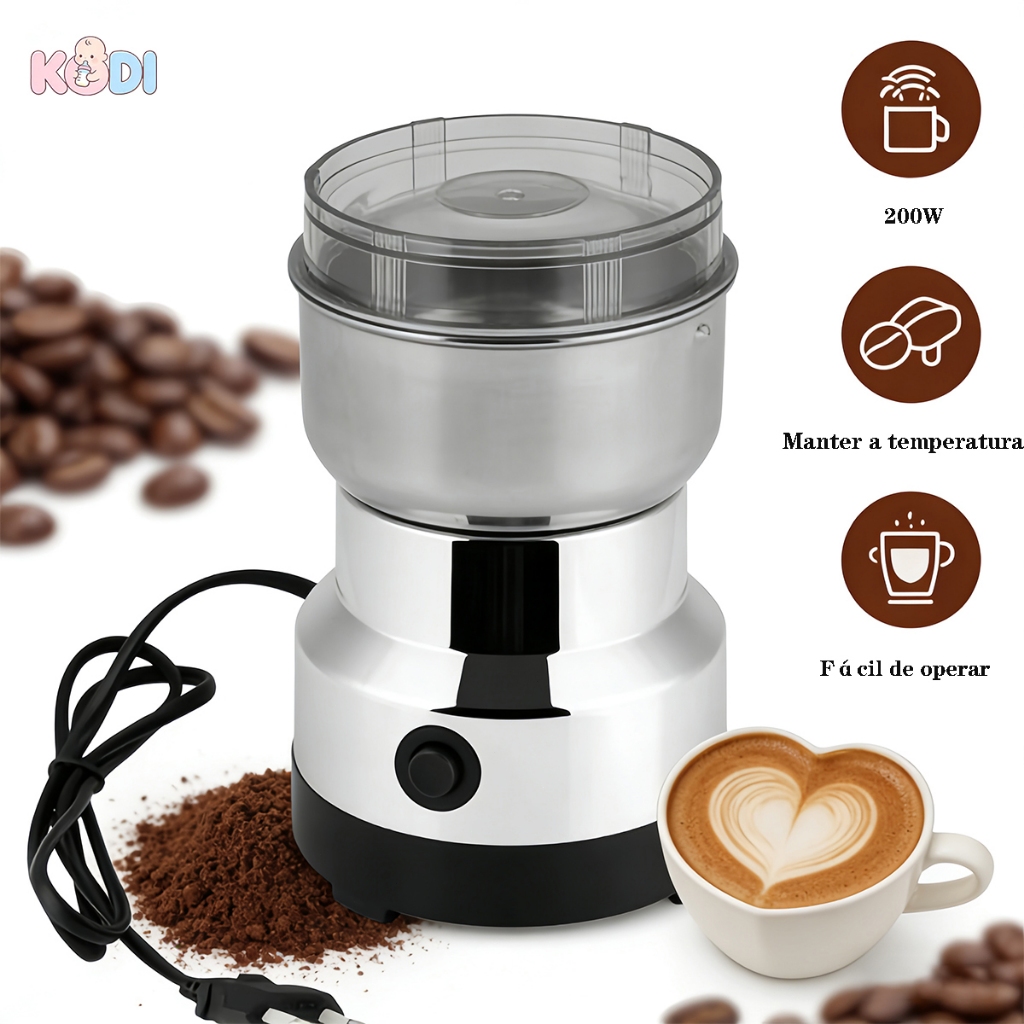 Mini Cafeteira Elétrica 200W Cafeteira Elétrica com Função Manter Aquecido | Design Moderno Aço inoxidável 220V-F5