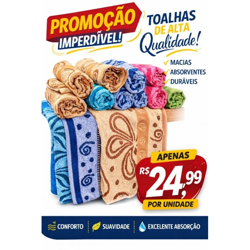 toalhas em Oferta na Shopee