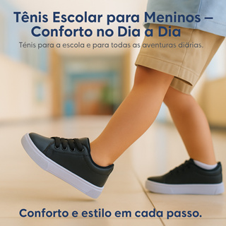 Tênis Escolar Casual Para Meninos | Conforto, Leveza e Estilo Na Escola Do 25 ao 36 | GARANTA JÁ! em Oferta na Shopee