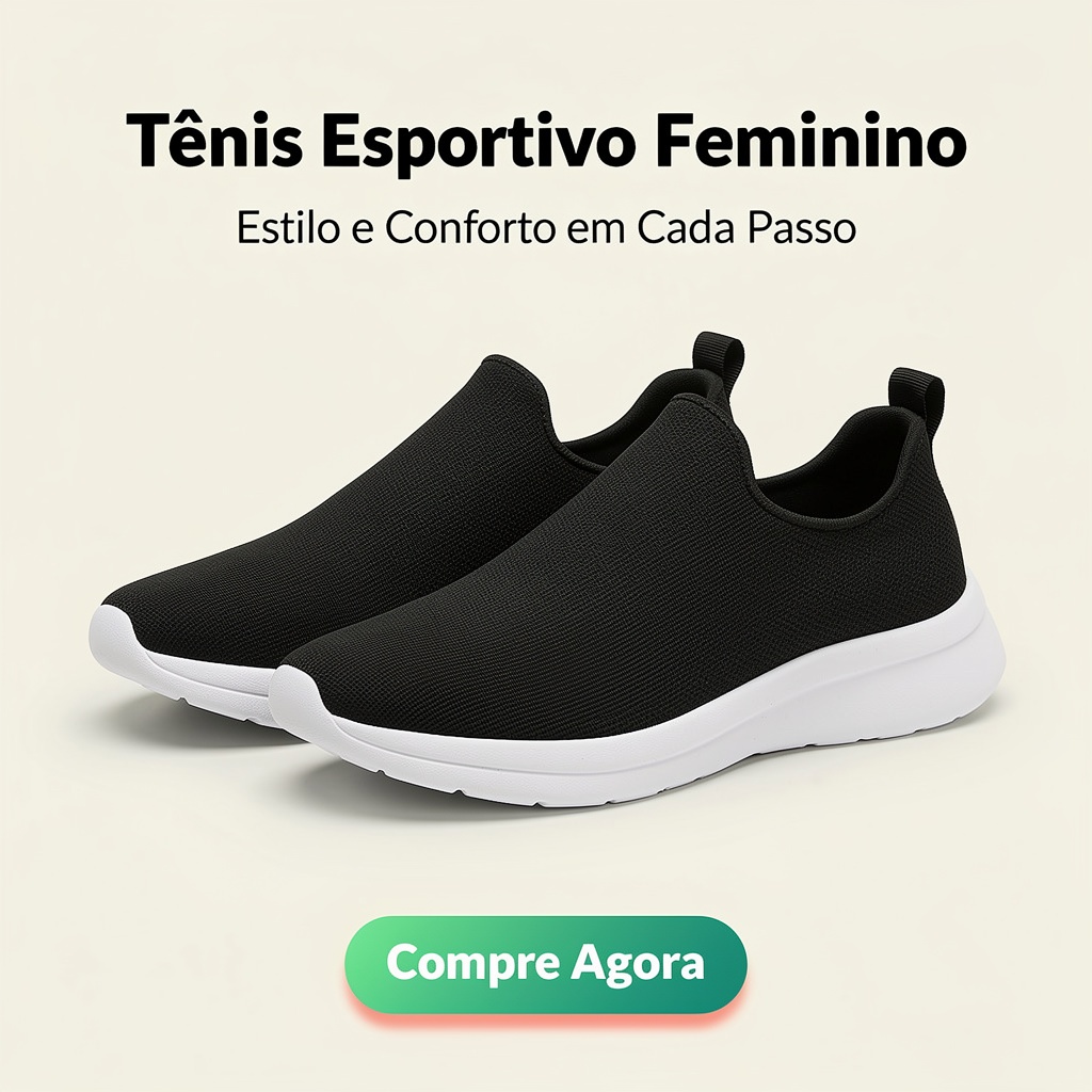 Tênis Feminino Meia Calce Fácil Slip On Leve Flexível Confortável Caminhada Academia Casual
