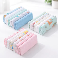 Toalhinha pano de Boca Bebê Papi Karinho Kit 5 ou 10 Unidades 32x25cm Algodão Macia Absorvente