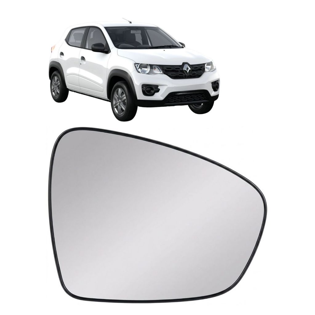Lente Retrovisor Convexo Renault Kwid 2017 a 2026 Sem Base