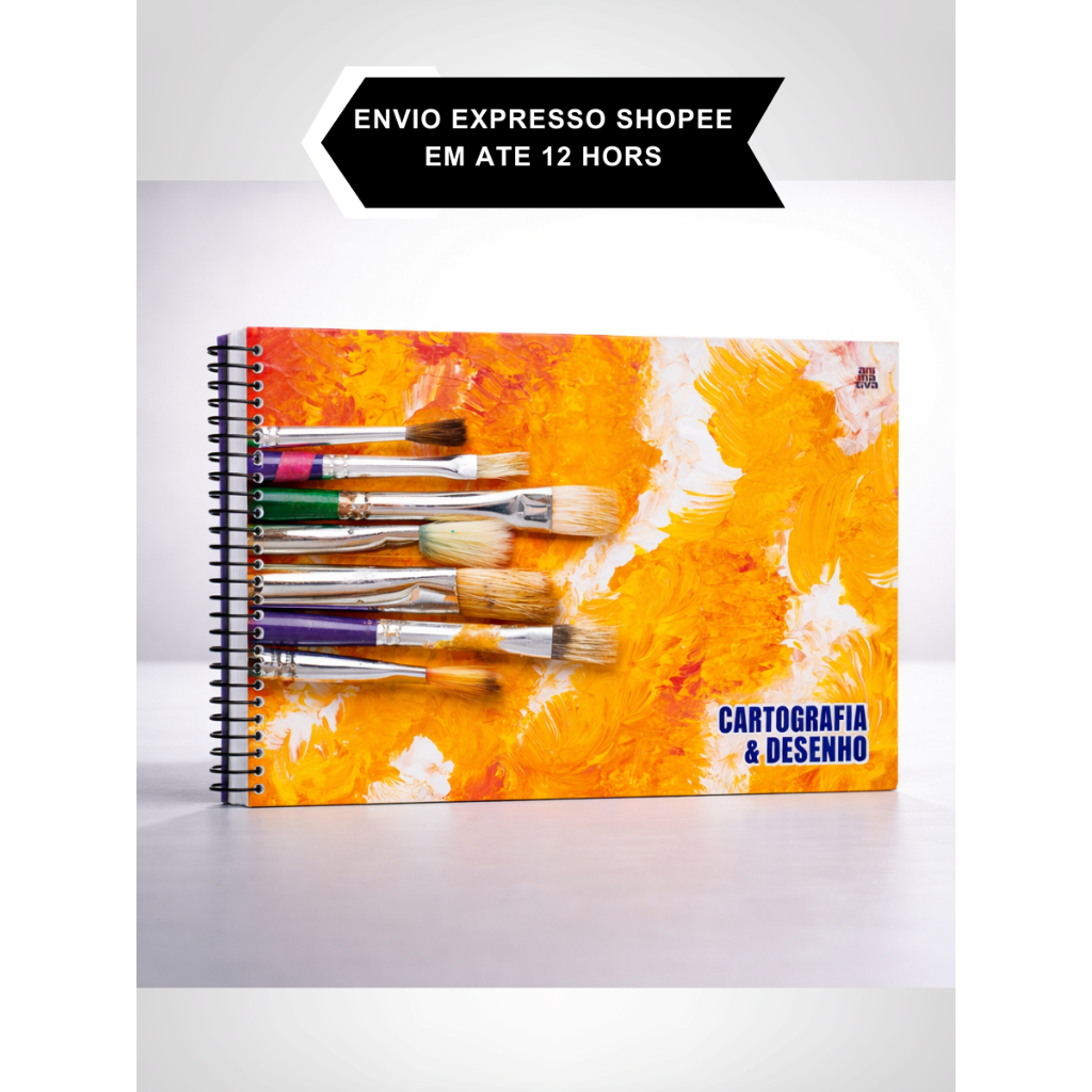 Caderno Desenho Cartografia Papel Sulfite Papel A4 Tema Arte Pintura Sortido Material Escolar Criativo