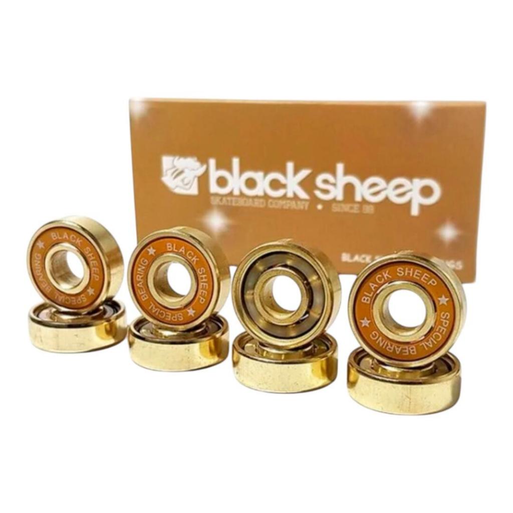 Rolamento Black Sheep Skate Ou Longboard  Speed Precisão - Gold