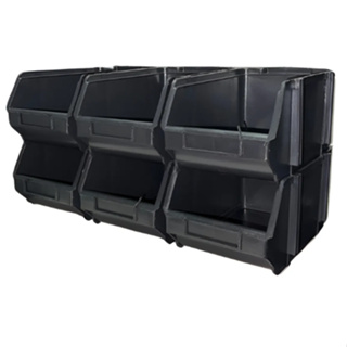 Gaveta Plastica Bin N7 Preta Empilhavel 6 Peças – Presto em Oferta na Shopee