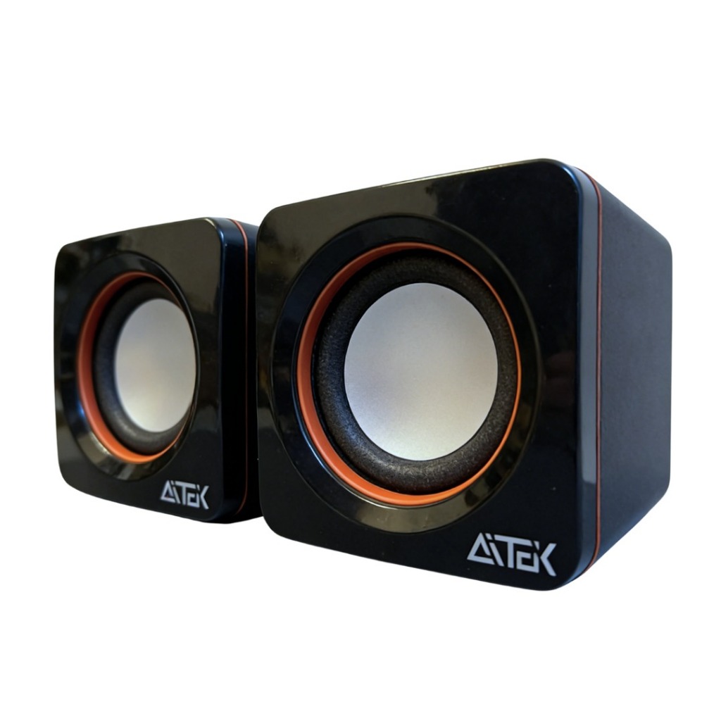 Caixa de Som Aitek ACS-4511 6W USB Som Surround 360° para PC Notebook em Oferta na Shopee