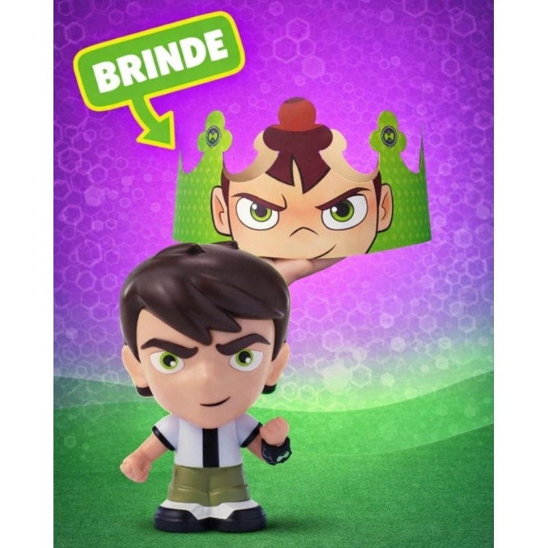 Boneco Miniatura Promocional Ben 10 Clássico Burger King 2026 + Brinde