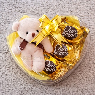 Kit 2 Corações com Chocolate e Chaveiro Lembrancinha para Páscoa, Aniversário, Dia das Mães e Namorados em Oferta na Shopee