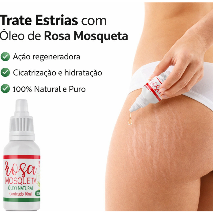 Óleo Rosa Mosqueta Puro Clareador e Antienvelhecimento 10ml Le Salon Pro