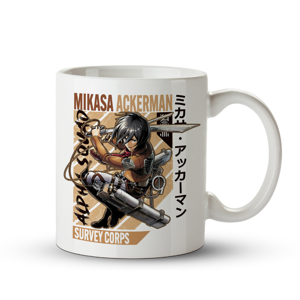 Caneca Mikasa Ackerman Lâmina da Lealdade | Attack on Titan