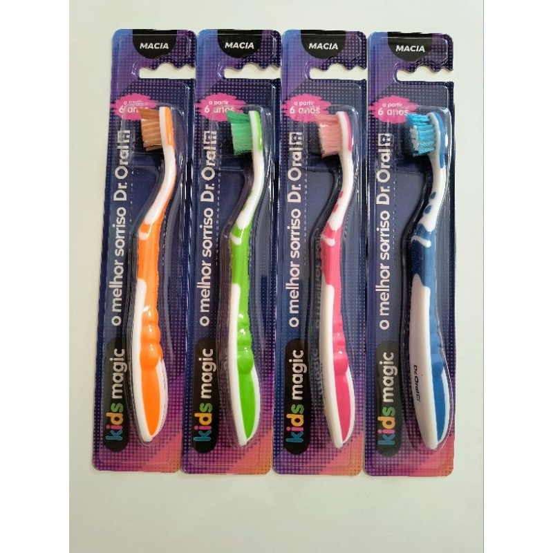 Escova De Dentes Infantil A Partir De 6 Anos Cerdas Macias em Oferta na Shopee