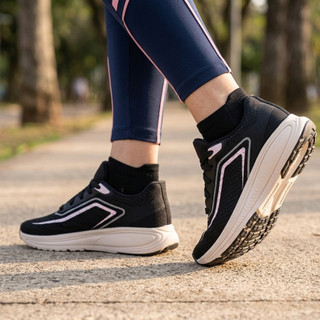 Tênis Esportivo Casual com Amortecimento e Solado Desportivo para caminhada corrida leve academia