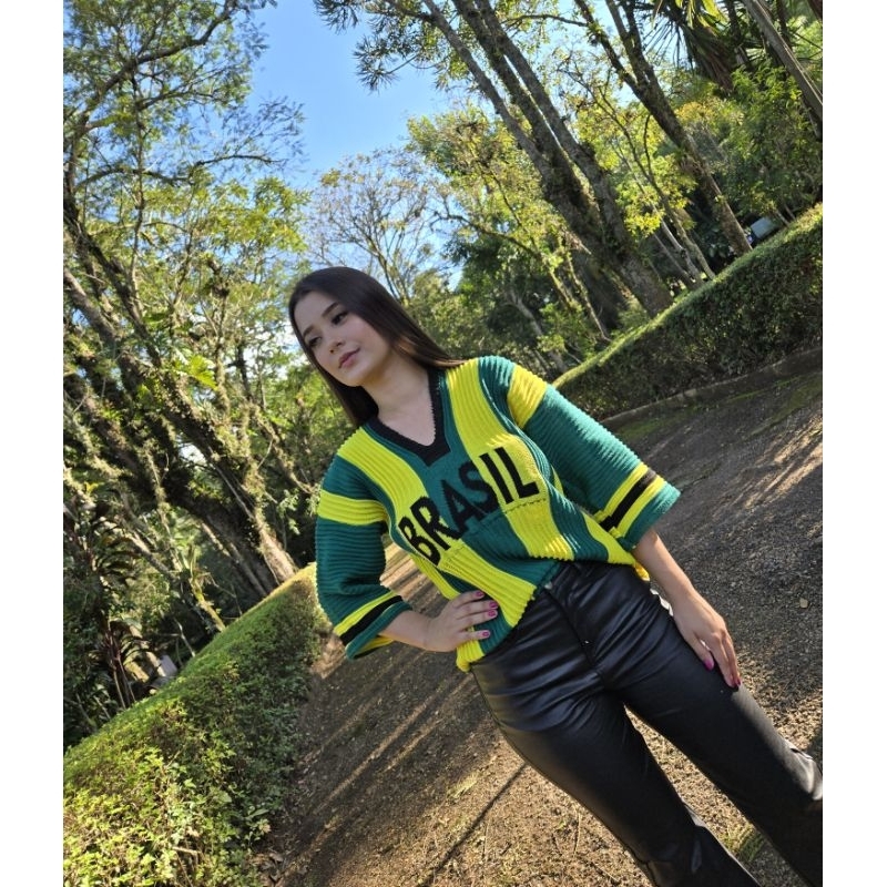 Blusa Camiseta Brasil Unissex Oversized Copa Brazilcore