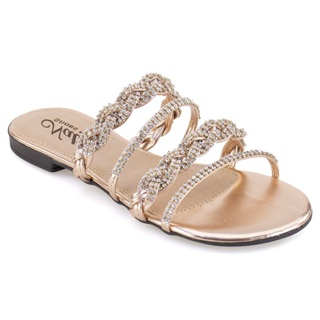 Rasteira Sandália Naty Shoes Feminina Rasteirinha Com Strass Tamanho Especial Naty Shoes em Oferta na Shopee