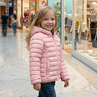 Jaqueta Puffer Bobojaco Infantil forrada Pelúcia Frio Unissex 6 a 16 anos em Oferta na Shopee