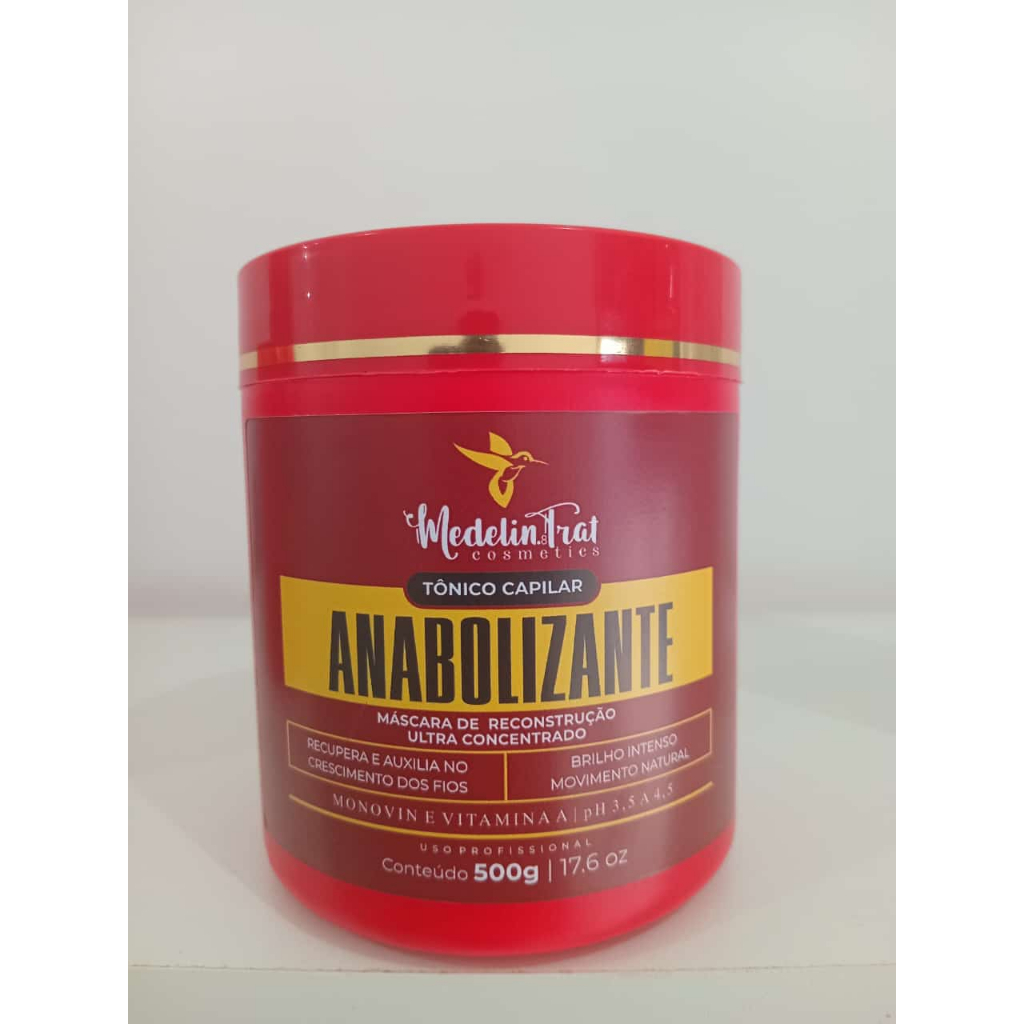 Máscara Anabolizante com Monovin Tônico Capilar Crescimento Acelerado