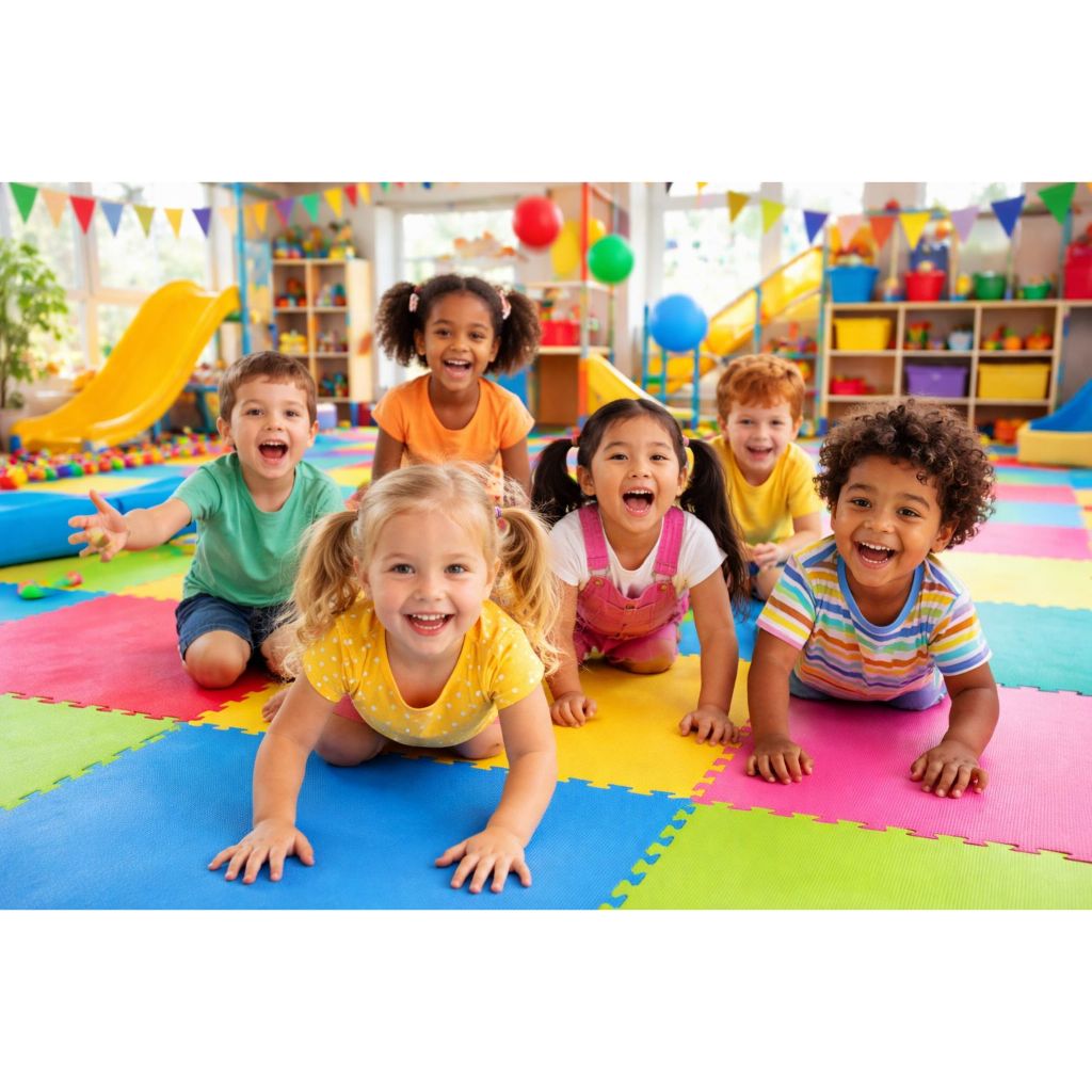 Kit 12 Tatames Infantil 50x50 10mm - Colorido - Premium - EVA - Bebê em Oferta na Shopee