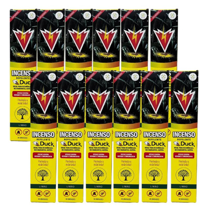 Incenso Duck 150 palitos 5 caixas limão ou sândalo em Oferta na Shopee