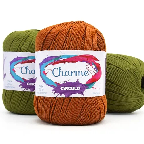 Linha Fio Charme Circulo 396m 150g 100% Algodão Para Crochê em Oferta na Shopee