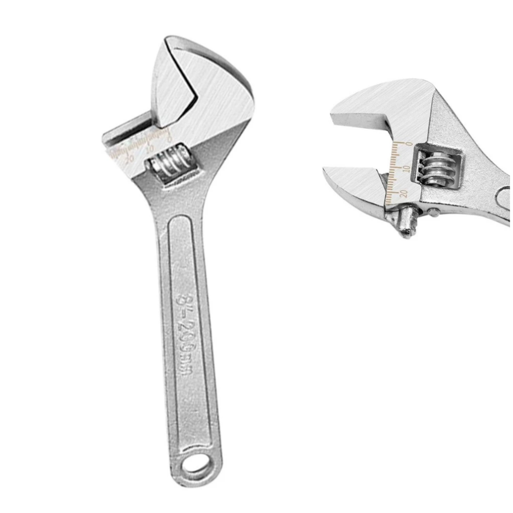 Chave Ajustável Inglesa 8 10 12 Polegadas 200mm Aço Universal