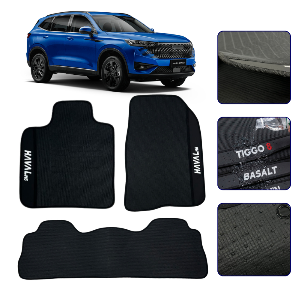 Jogo de Tapete Emborrachado Compatível com Haval H6 2023 2024 2025 2026 Kit Auto