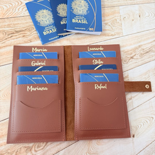 Capa para Passaporte Família para 4, 6 e 8 lugares Personalizados Organizador de bagagem em Oferta na Shopee