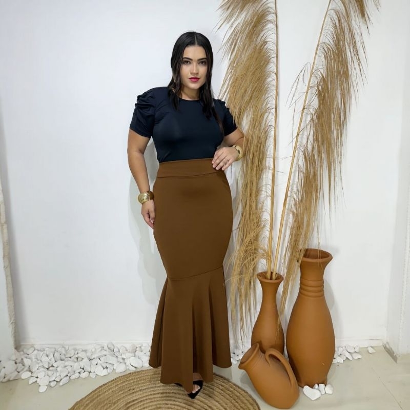 Saia Longa Sereia MODA EVANGÉLICA