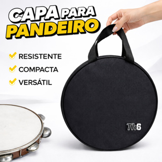Capa de Pandeiro Simples TH6 Leve Resistente com Zíper e Alça – Sem Acolchoamento em Oferta na Shopee