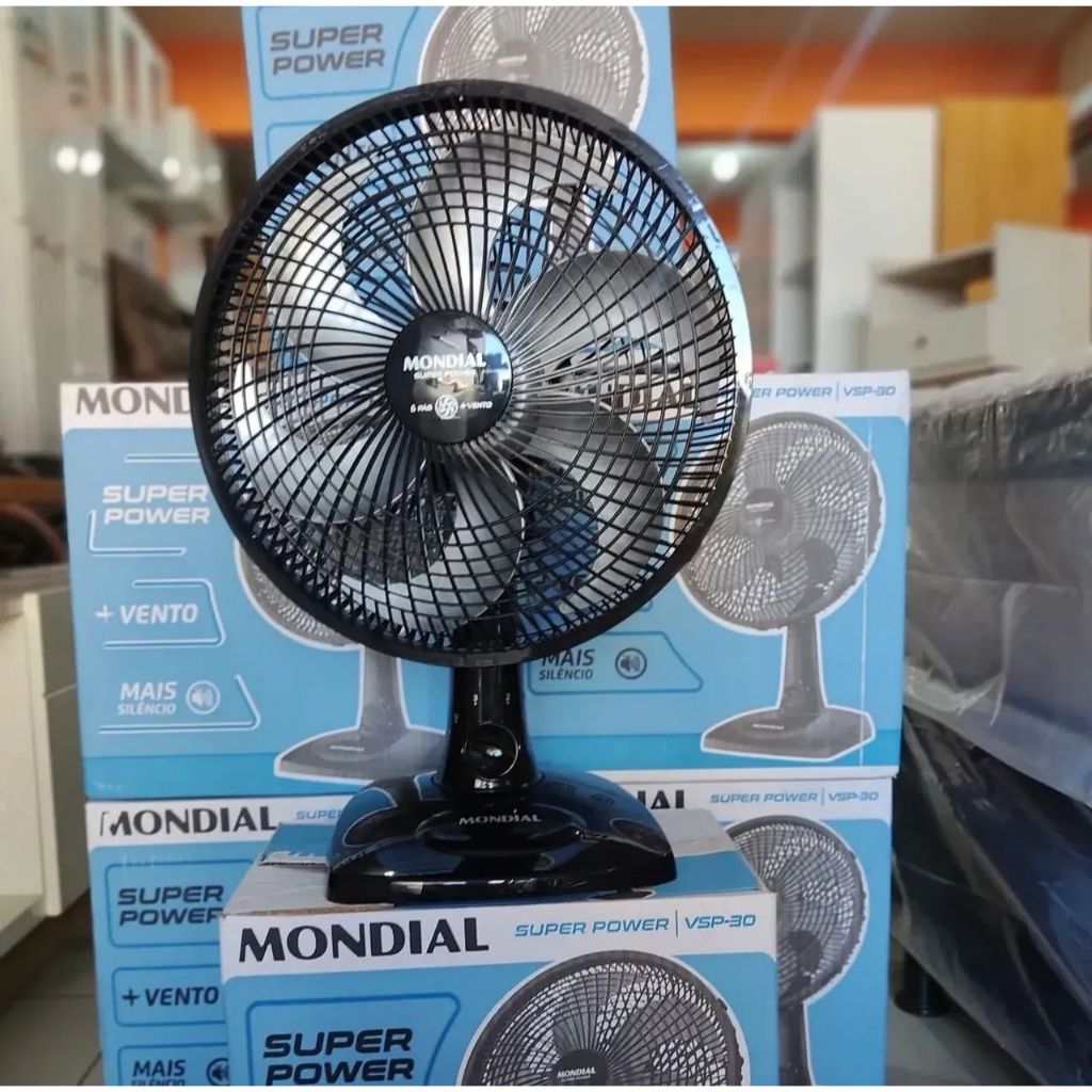 🌀 Ventilador de Mesa Mondial Super Power 30cm 6 pás