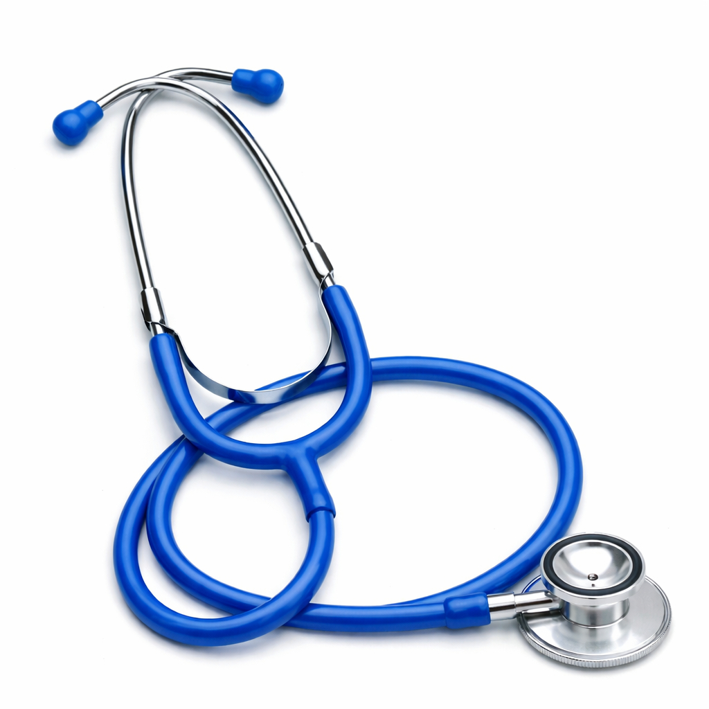 Estetoscópio Infantil Azul Pediátrico Alta Sensibilidade Leve Confortável Escolar Clínico Veterinário Auscultador Médico