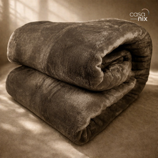 Cobertor Manta Turim Corttex 260g/m² Tamanho Casal Toque de Seda Microfibra Antialérgico em Oferta na Shopee