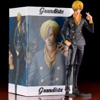 action figure estatueta sanji  one piece 27cm colecionáveis pvc premium