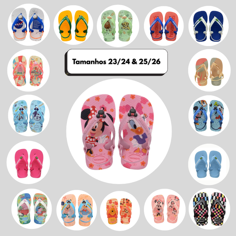 Chinelo Havaianas Baby com elástico