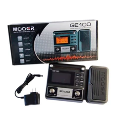 Pedaleira Multiefeitos Mooer GE100 Display LCD 200 Presets 66 Efeitos 40 Ritmos de bateria