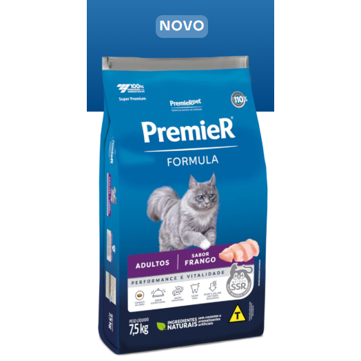 Ração PremieR Pet Super Premium Formula Gato Adulto Frango 7,5kg