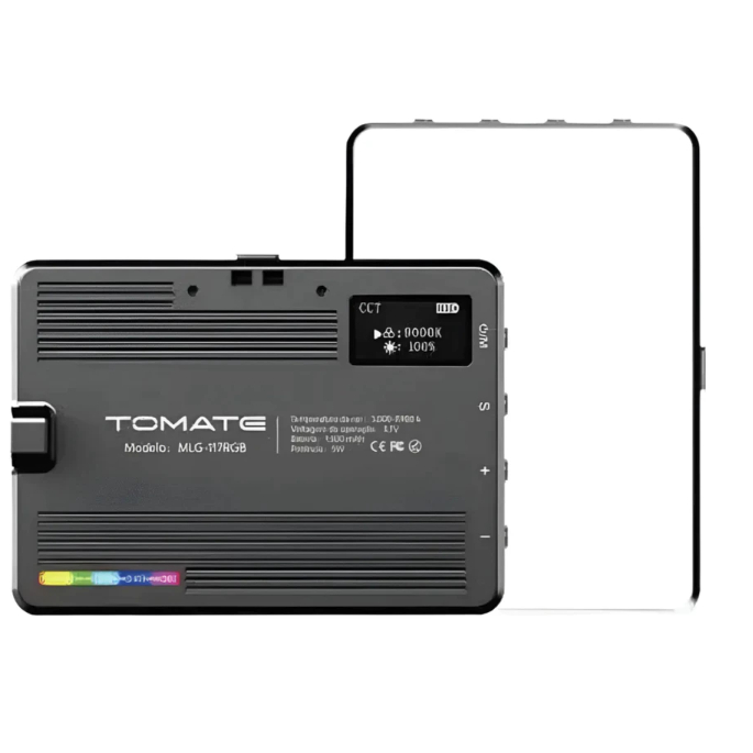 Luz de Preenchimento Iluminador RGB Portátil Universal Tomate