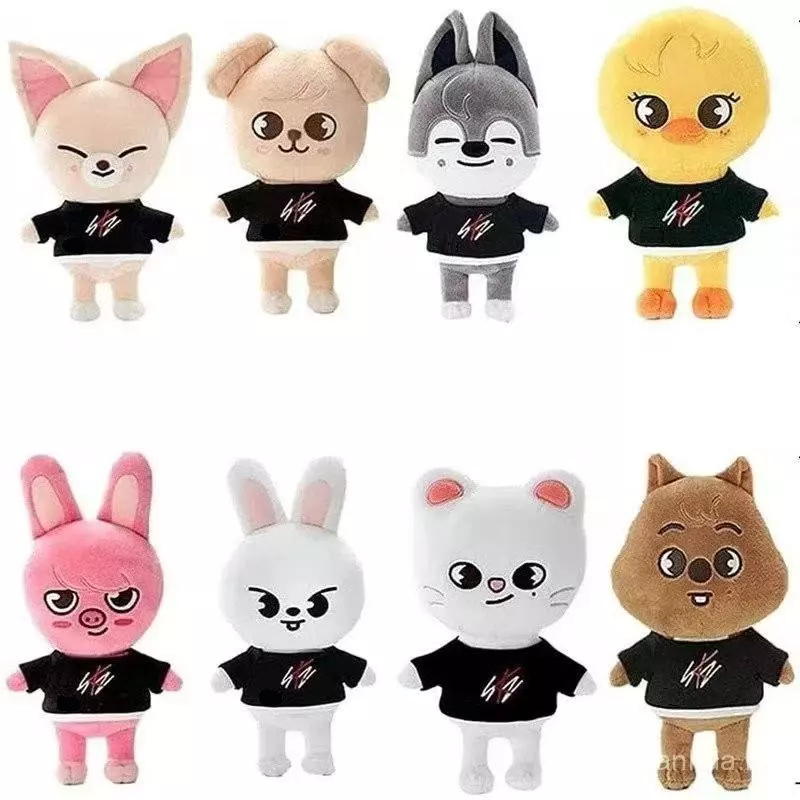 Pelúcia Skzoo 25cm Stray Kids Cartoon Antialérgico Kpop Wolf Chan Leebit Jiniret Han Quokka BbokAri Sul Coreano Bang Lee em Oferta na Shopee