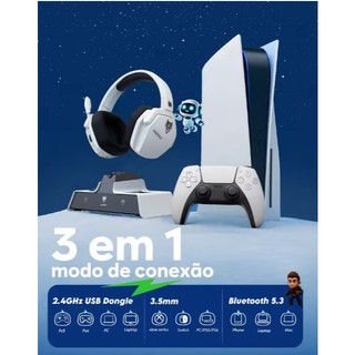 Headset Gamming Charging Station sem fio