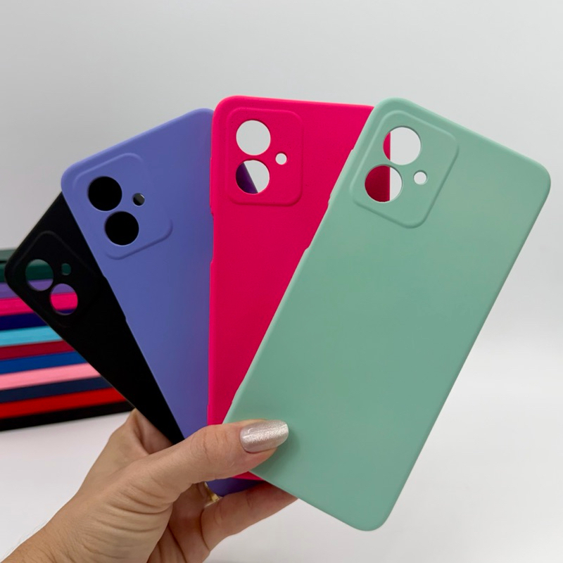 Capa Para Motorola Moto G54 Silicone Aveludada Capinha de Celular em Oferta na Shopee