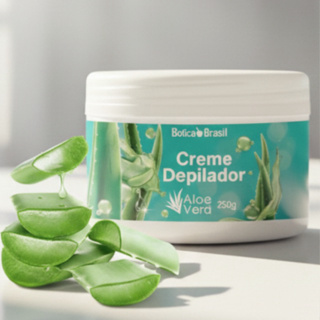 Kit Depilação Creme depilador Gel Creme Depilatório Aloe Vera - Botica Brasil Lucy's em Oferta na Shopee