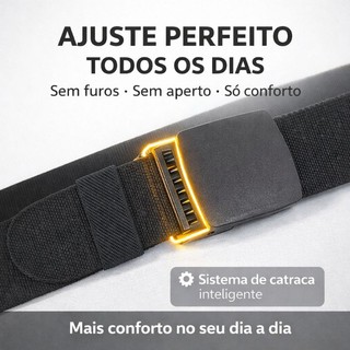 Cinto Tático Catraca Nylon Elástico Ajuste Automático Sem Furos Resistente Confortável