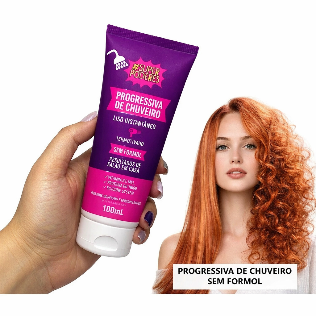 Progressiva de Chuveiro Super Poderes Liso instantâneo Sem Formol Liso de Salão Envio Rápido em Oferta na Shopee