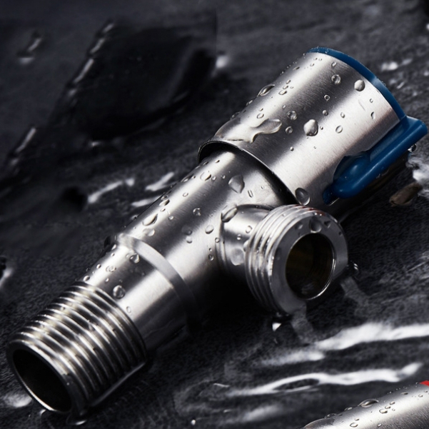 1/2/3 Pcs VáLvula Triangular De AçO InoxidáVel  Torneira Para Banheiro Com Aquecedor De áGua em Oferta na Shopee