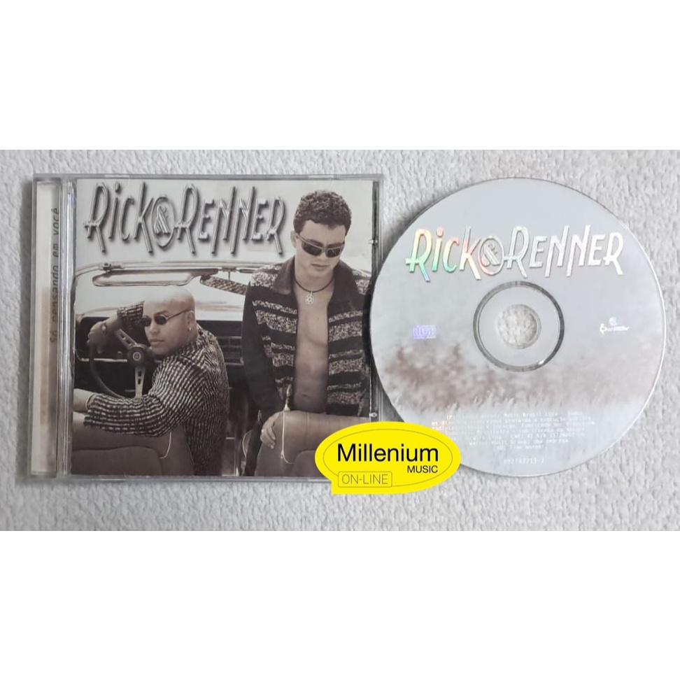 CD Rick & Renner  Só Pensando Em Você 2002 Original Gravadora Colecionador Ótimo Estado