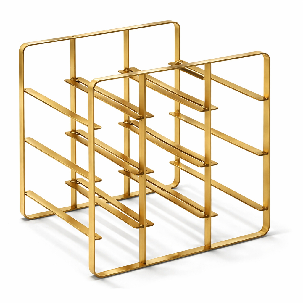 Porta Vinho de Mesa Adega Luxo Industrial 9 Garrafas Alta Qualidade Preto Aço Área Gourmet Oferta Fg em Oferta na Shopee