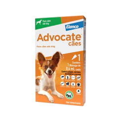 Advocate Dog 0,4mL (Até 4 Kg) 1 Pipeta - Antipulgas P/ Cães