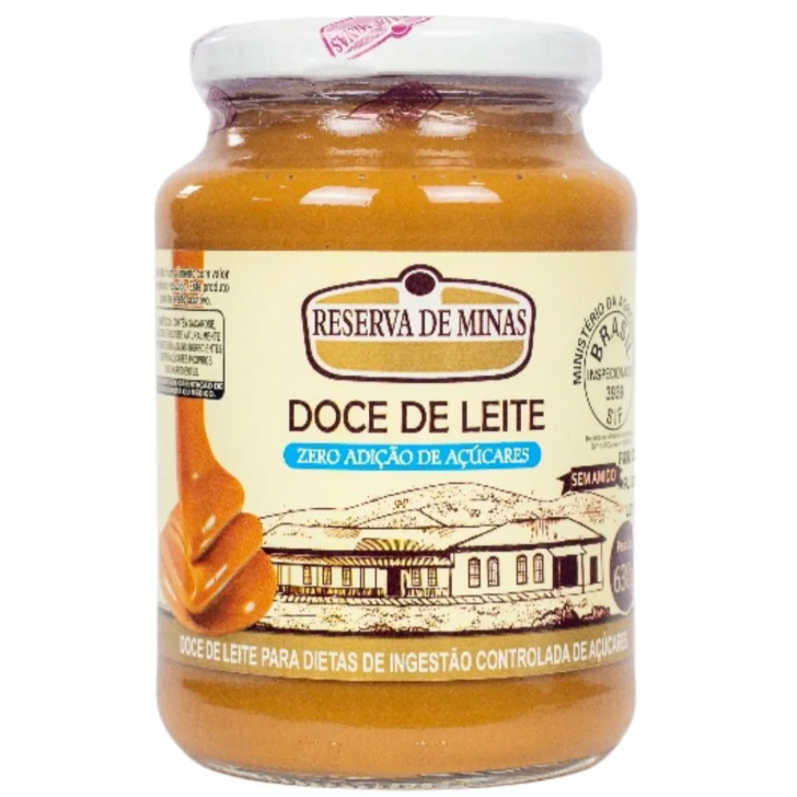 Doce de Leite 630g DIet Zero Açúcar  (Reserva de Minas)