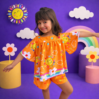 Conjunto Infantil Menina Batinha + Short Estampado Roupa Leve, Confortável Moderna Feminino Criança em Oferta na Shopee