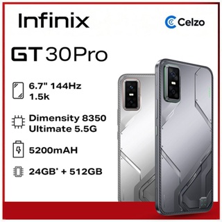 Infinix GT 30 PRO 5G, 512GB + 12GB RAM, Processador Dimensity 8350 Ultimate, Versão Global, Câmera 108MP, Tela AMOLED em Oferta na Shopee